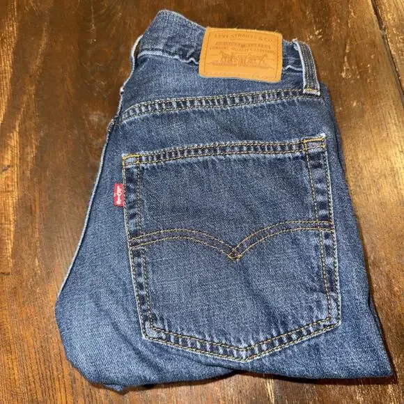 Levi's Premium Baggy Dad Jeans Women's 27 (Fits 28x29) Black Wide Leg Big E - Picture 11 of 11